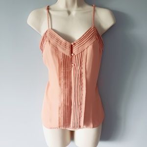 Lauren Conrad Buttoned Pink Camisole Size XS B1